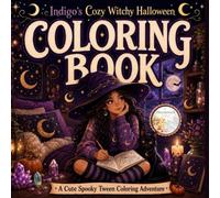 Indigo’s Cozy Witchy Halloween: A Halloween Coloring Book for Teens Featuring Crystals, Tarot Cards, Crescent Moons, Herbs, Candles, and Cozy Bedroom Scenes