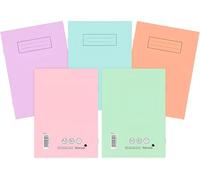 indigo® Silvine A5 Notebooks - Assorted Pastel Colours - Pack of 1