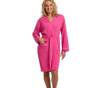 Indigo Sky Francesca Womens Easy-Care Waffle Knit Robe, Cerise, S