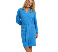 Indigo Sky Francesca Womens Easy-Care Waffle Knit Robe, Soft Blue, M