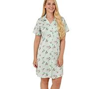 Indigo Sky Kelly Revere Collar Woven Satin Nightshirt, Multi, 8-10