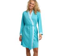 Indigo Sky Women’s Hope Soft Jersey Robe, Aqua, 8-10