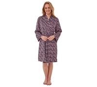 Indigo Sky Womens Chantal Printed Woven Satin Short Kimono Robe, Slate, 10-12