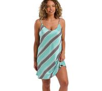 Indigo Sky Womens Leora Short Satin Chemise Nightie, Bold Stripe, 8-10