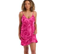 Indigo Sky Womens Leora Short Satin Chemise Nightie, Calypso, 12-14