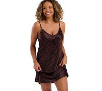 Indigo Sky Womens Leora Short Satin Chemise Nightie, Dreamer, 12-14