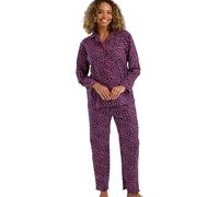 Indigo Sky Women's Luella 100% Brushed Cotton Wincyette Pyjama, Animal Navy, 8-10