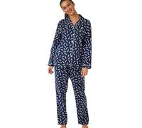 Indigo Sky Women's Luella 100% Brushed Cotton Wincyette Pyjama, Navy Dog, 20-22