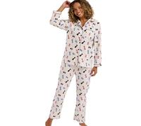 Indigo Sky Women's Luella Wincyette Pyjama, Dog Ivory, 20-22