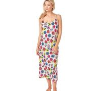 Indigo Sky Women's Samsara Long Satin Chemise, Bright Floral, 12-14