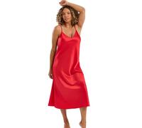 Indigo Sky Women's Samsara Long Satin Chemise Nightdress, Rococo, 12-14