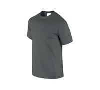 Indigo Soul Mens Plain T Shirts Cotton Crew Neck Short Sleeve T-Shirts Regular Gym Sports Casual Tee Shirt (L, Charcoal)