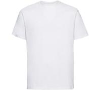 Indigo Soul Mens Plain T Shirts Cotton Crew Neck Short Sleeve T-Shirts Regular Gym Sports Casual Tee Shirt (S, White)