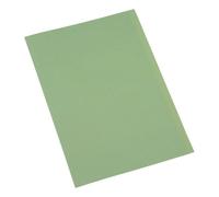 Indigo® Square-Cut Foolscap Folder - 180 GSM Heavy-Duty Card, Green - Pack of 25