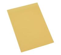 Indigo® Square-Cut Foolscap Folder - 180 GSM Heavy-Duty Card, Yellow - Pack of 10