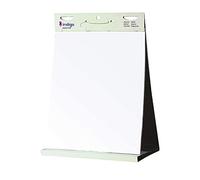 indigo® Tabletop Self-Stick Flipchart Pad - 20 Sheets, 70gsm Paper, 58.5 x 50cm - Portable Easel Pad with Adhesive Backing for Meetings, Offices, Schools - Pack of 1