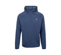 (Indigo Tone, XXXL) Trespass Mens Active Top Grown On Hood with 1/4 Zip Quick Dry Montgo