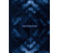 Indigo Tribal Tie Dye Pattern Soft Cover Writer's Notebook: Blue African Cloth Design A4 Size Lined Artist Journal
