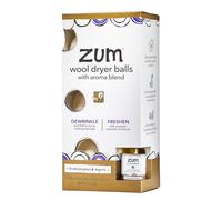 Indigo Wild, Zum Clean, Wool Dryer Balls With Aroma Blend, Frankincense & Myrrh, 4 Pieces