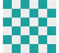 Indigos Floor Sticker Tiles - Turquoise - 15 x 15 cm - for Floor Tiles - Wall Tile Stickers - Adhesive Tiles for Floor - Sticker Tiles Kitchen, Bathroom, Toilet, Border Tile Mirror Renovation