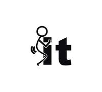 INDIGOS UG - Car Sticker - Decal - 110x110 mm - f... It - black - Tuning - Rear Window - Bicycle - Motorcycle - Truck