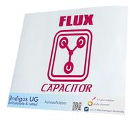 INDIGOS UG - Car Sticker - Decal - 170x120 mm - Flux Capacitor - pink - Tuning - Rear Window - Bicycle - Motorcycle - Truck