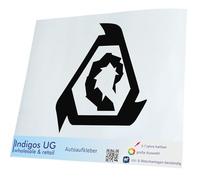 INDIGOS UG - Car Sticker - Decal - Wherhood of NOD - 100x90mm Black - Tuning - Rear Window - Bicycle - Motorcycle - Truck
