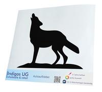 INDIGOS UG - Car Sticker - Decal - Wolf - black - 111x89 - Tuning - Rear Window - Bicycle - Motorcycle - Truck