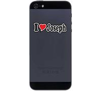 INDIGOS UG - Decal Sticker Mobile Phone Handy Skin 50 mm - I LOVE Joseph - Smartphone mobile phone - sticker with name of man woman child