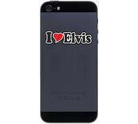 INDIGOS UG - Decal Sticker Mobile Phone Handy Skin 70 mm - I LOVE Elvis - Smartphone mobile phone - sticker with name of man woman child