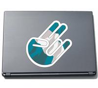INDIGOS UG El Salvador El Salvador El Salvador Laptop Skin Laptop Skin Sticker 210 x 144 mm White Outline with Flag