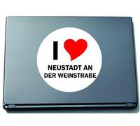 INDIGOS UG I Love Aufkleber Decal Sticker Laptopaufkleber Laptopskin 297 mm mit Stadtname NEUSTADT AN DER WEINSTRAßE