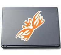 INDIGOS UG Laptop Sticker Laptop Skin 200MMX210 MM Würgeg Reef Fire