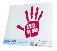 INDIGOS UG Sticker Car Sticker - JDM Die Cut - Speak to Hand - 200 x 166 mm Pink - Fancy Dress Men's Day Father's Day Ascension Men Party Skittles Men's Day