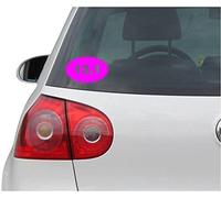INDIGOS UG Sticker/Decal - JDM - Die cut - 13.1 10K RUNNING EURO OVAL - Vinyl Car Decal Sticker - pink - 139mm x86mm - Car Laptop Tuning gift
