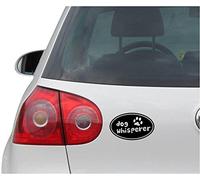 INDIGOS UG Sticker/Decal - JDM - Die cut - DOG WHISPERER - Vinyl Car Decal Sticker - black - 139mm x88mm - Car Laptop Tuning gift