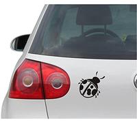 INDIGOS UG Sticker/Decal - JDM - Die cut - Lady Bug Ladybug Decal Car Window Laptop Sticker - black - 88mmx88mm - Car Laptop Tuning gift