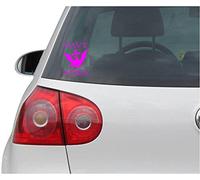 INDIGOS UG Sticker/Decal - JDM - Die cut - U.S. NAVY VETERAN Anchor logo window or bumper sticker - pink - 84mmx109mm - Car Laptop Tuning gift