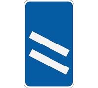 INDIGOS UG - Sticker - Safety - Warning - ‘Countdown’ markers at exit from motorway - 2 bars (each bar represents 100 yards to the exit) Road safety sign 60x40cm - Decal for Office - Company