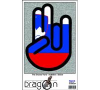 INDIGOS UG The Shocker Hand Decal Sticker Laptop skin 210x168 mm black Outline with Flag Slovenia-Slowenien