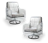 IndigoTempest9 Outdoor Swivel Lounge Chair Cover, Waterproof Chair Covers, Patio Rocking Chair Covers for Outdoor Furniture,Transparent (2Pack-30'' W x 34" D x 38" H)