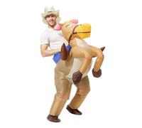 SQINGG Inflatable Horse Costume Inflatable Costumes Adults Funny Fancy Dress Horse Blow up Costume Suitable for Halloween Christmas Carnival Party (150-190CM)