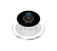 Indio CA Fun Bear Wearing Glasses with Flowers Design PopSockets PopGrip for MagSafe