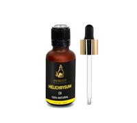 INDIROOT Helichrysum Essential Oil, 100% Natural, Amber Glass Bottle with Dropper (1 Fl Oz/30ml, Helichrysum)