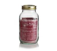 Indispensable Kilner Clear Glass Screw Top 1L Preserve Jar (Neoteric Design) (B77)