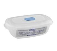 Indispensable Whitefurze Plastic 0.4L Rectangular Freezer to Microwave Food Storage Container (Neoteric Design) [Pack of 6]