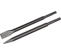 Inditrust 2Pc SET M shank 14mm length 250mm Electric Hammer Chisels For Concrete/Brick/Wall/Tile Slotting Drilling EXCELLENT BUILT QUALITY 2 CHISELS