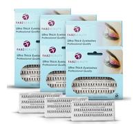 Individual Cluster Eyelashes False Extension | Ultra Thick Knotted Cat Eye Lash Clusters | Lightweight and Waterproof for a Stunning Look (Short 8mm - Pack of 3)