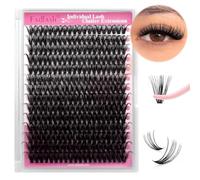 Individual Cluster Lashes Extensions 40D 0.07 D Curl 15-20mm Mixed Trays Extensions 240Pcs Individual Cluster Lashes DIY Eyelash Extensions at Home