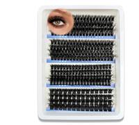Individual Eyelashes 296 Pcs 10-18 mm, Individual Cluster 80D 100D 120D 150D, Extensions D Curl Eyelash Clusters Lash, DIY Waterproof Eyelash Individuals